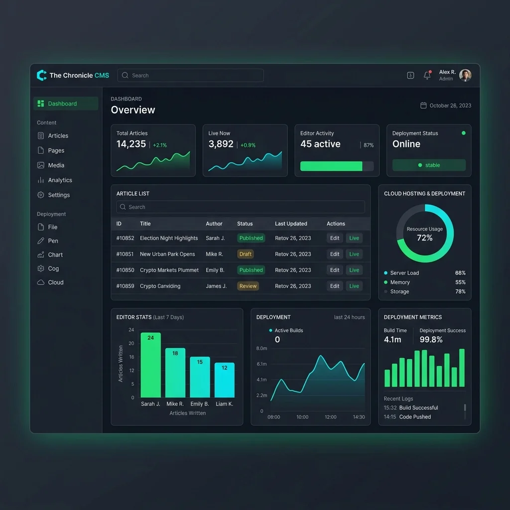 Portal de Noticias Digital Headless CMS